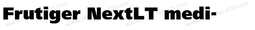 Frutiger NextLT medi字体转换